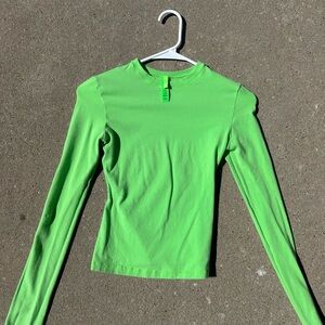 SKIMS Green Long Sleeve Fitted
